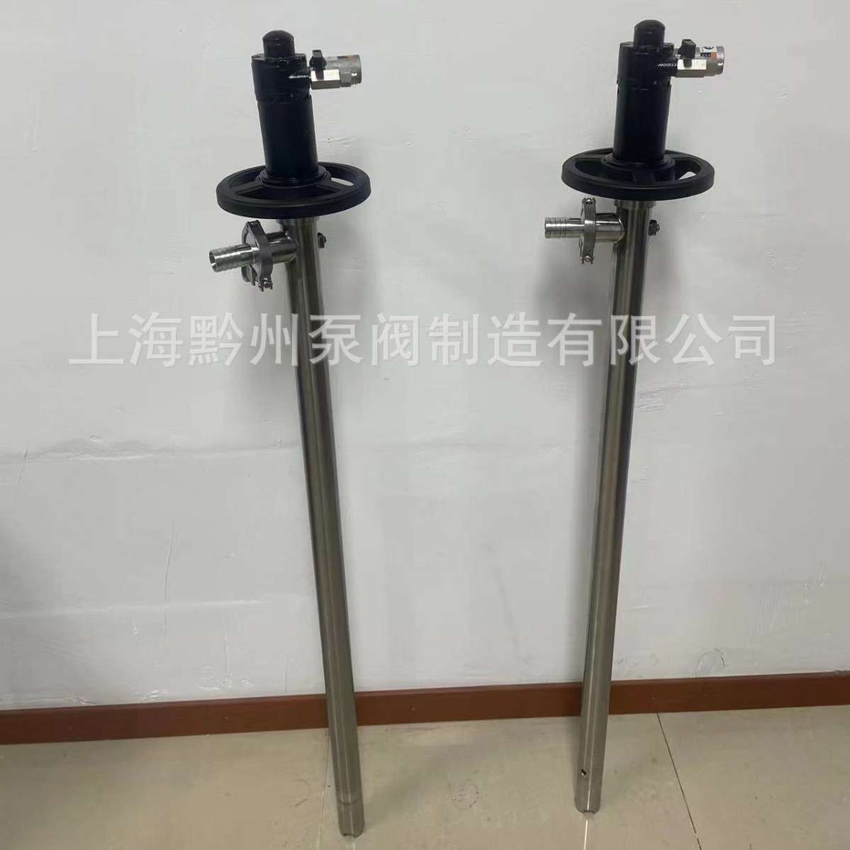 黔州HD-A1+SS304-1000mm 叶片式气动插桶泵 耐酸化工抽液泵油桶泵