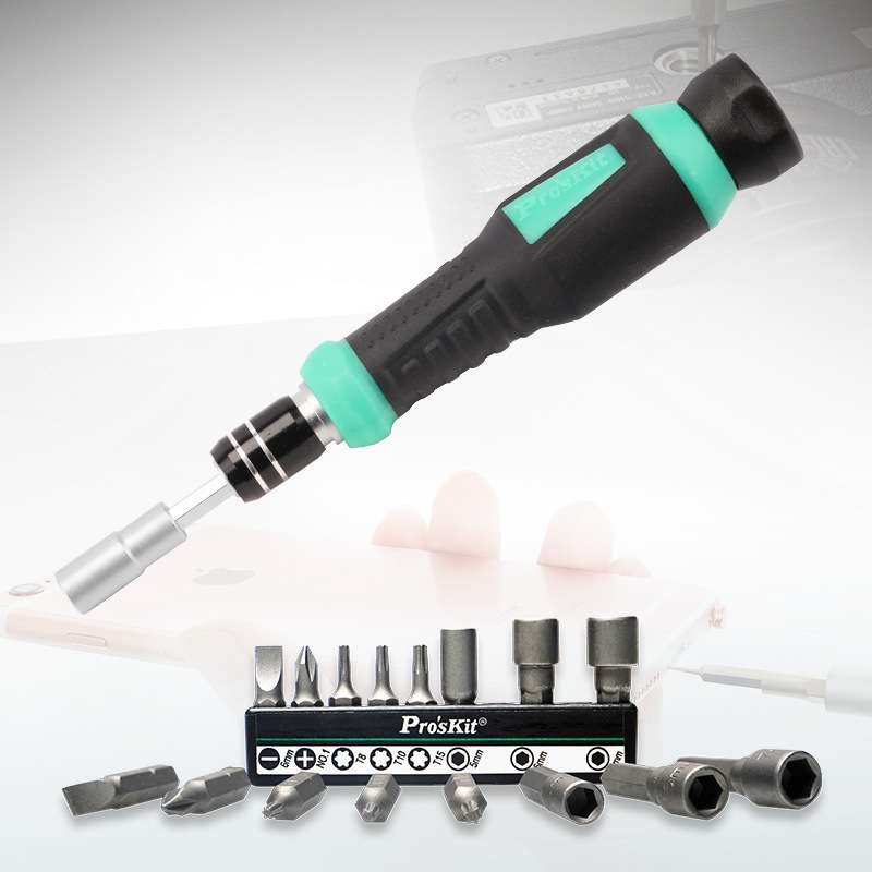 宝工PK-810H基础电器主机维修工具组套20件电脑维修烙铁起子钳子