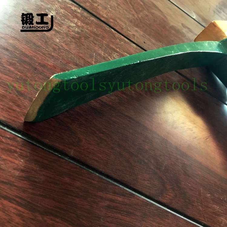 铜合金矿用锄头450mm洋镐防爆铜镐头带柄尖扁双尖十字镐安全双头
