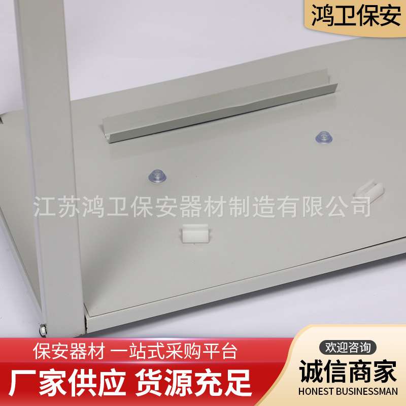 组合式装备架 校园安保器材架 移动式安防器材架 白色装备柜定 制