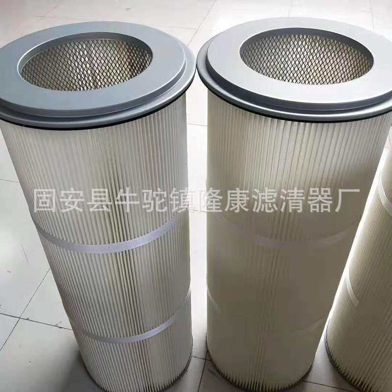 供应快拆式除尘系列滤筒法兰式真空吸砂机滤筒，三耳铝盖除尘滤芯