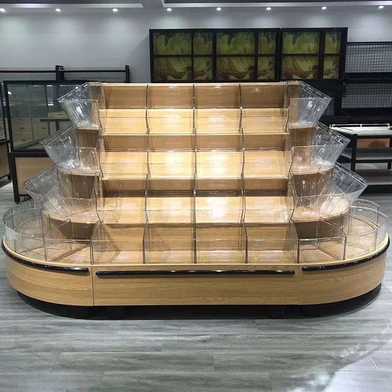 展示柜厂家 果冻休闲食品超市大卖场趣味食品促销台展示架