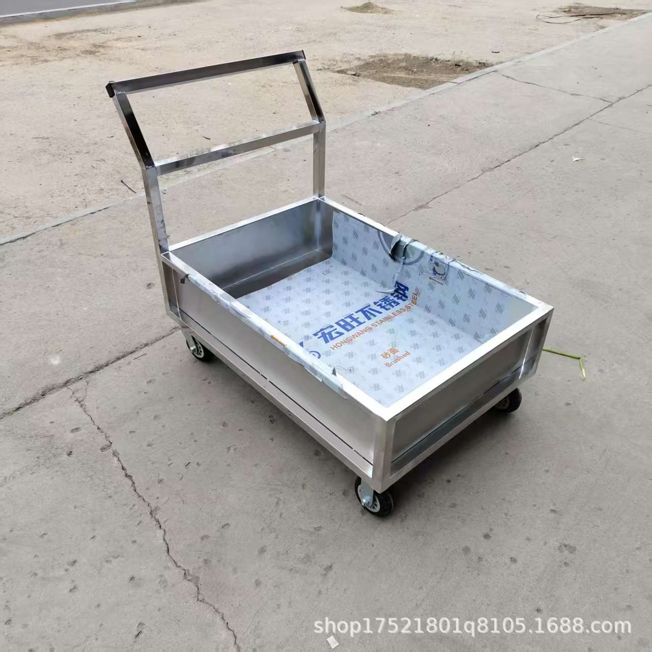 货物运输小推车搬运车平板拖车便携静音拉车家用超市快递车
