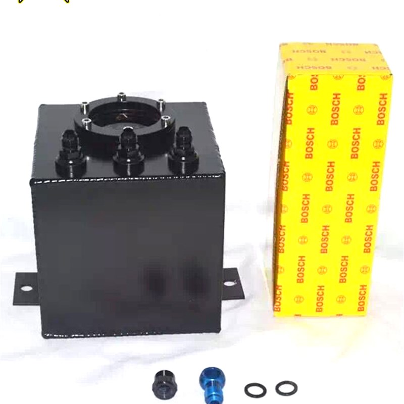 汽车改装外置044油壶 2L3L副油壶 单双孔外置油泵 铝合金油箱油壶
