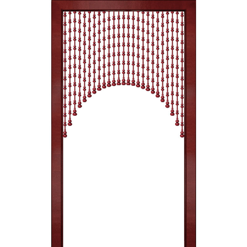 全桃木葫芦门帘隔断帘卧室厕所厨房遮挡帘子高级感珠帘挂帘免打孔图片
