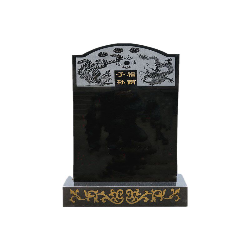 墓碑定做墓石碑大理石花岗岩刻字农村土葬单碑公墓黑碑汉白玉石碑