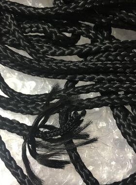 5mm黑色尼龙绳白色八股包芯挂绳尼龙线拉绳pp绳丙纶绳手提绳95米