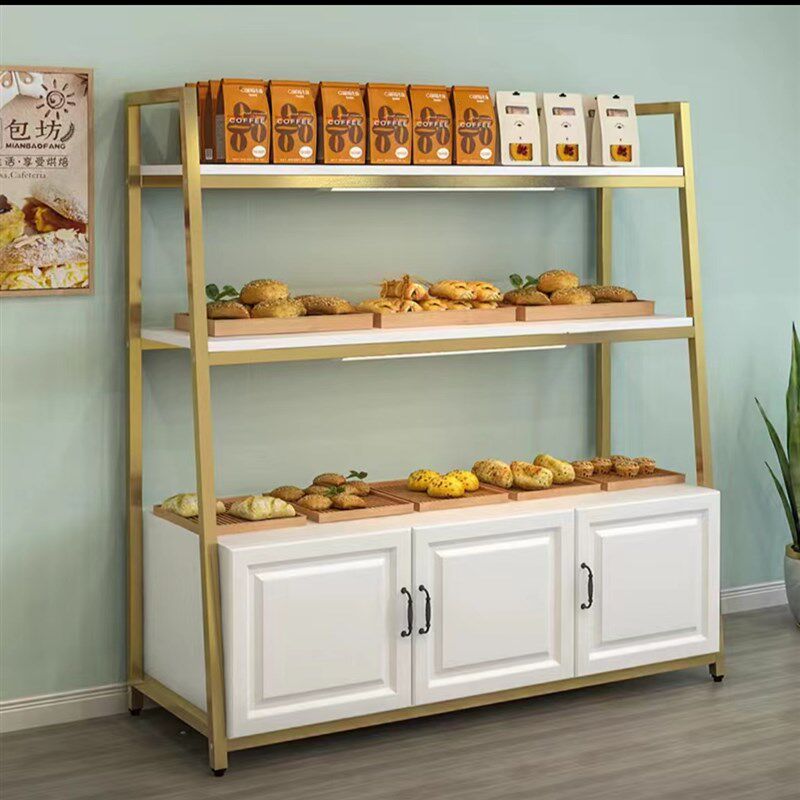 精品面包柜展示柜奶油蛋糕展示架食品陈列烘焙饼干柜店铺样品摆设