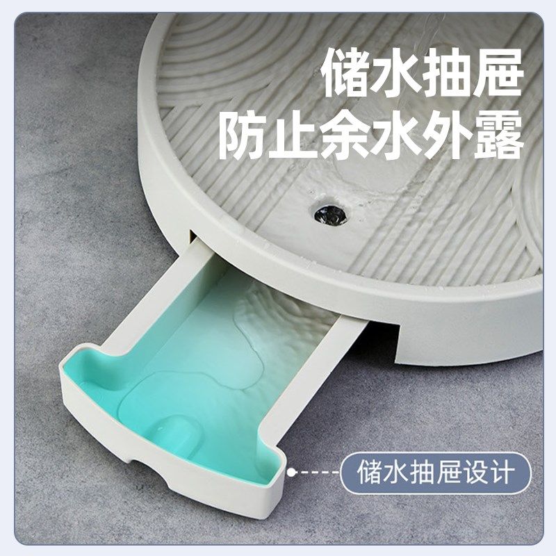 花盆托盘带轮移动底座接水花盘底花架垫底塑料花盒滚轮万向轮圆盘