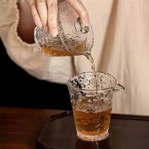 冰露玻璃盖碗茶壶功夫茶具套装大容量大号泡茶壶整套 丹
