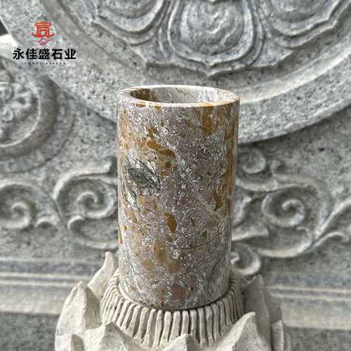 天然大理石笔筒多功能学生书房办公室桌面书桌居家化妆刷画笔收纳