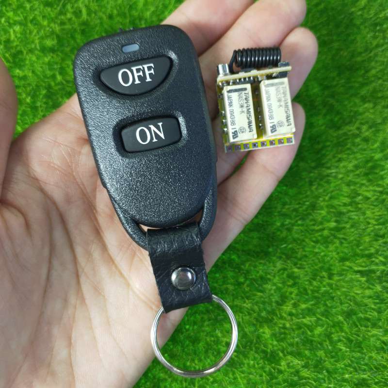 皮扣型遥控3.7-12V微型二路小控制继电器LED灯具音箱电脑电源开关