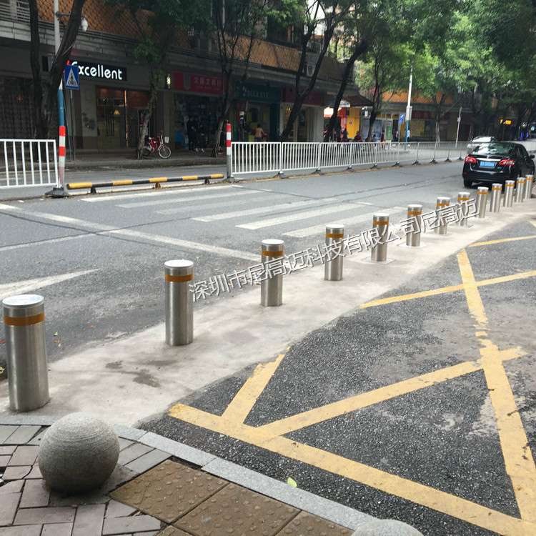 全自动伸降阻拦桩上下升缩回落挡车柱液压智能止车桩600高升降柱