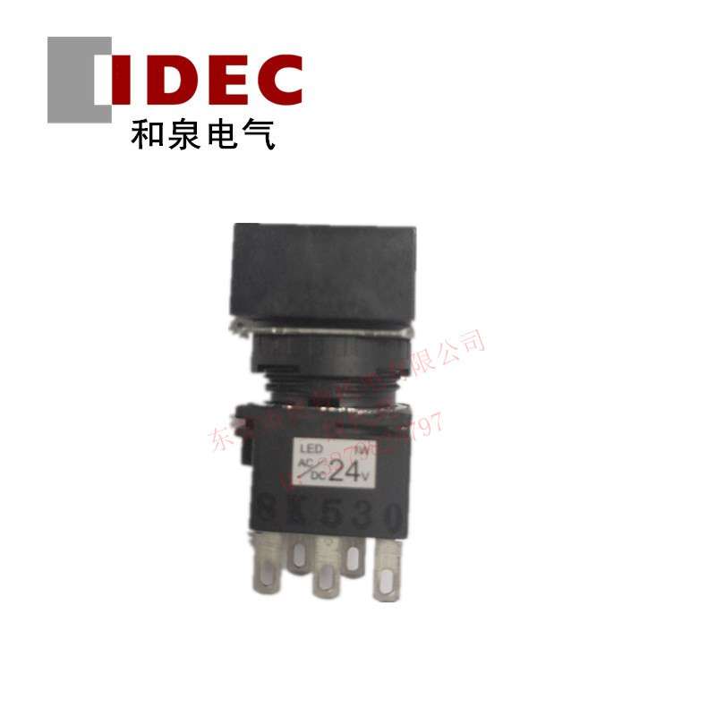 IDEC和泉方形按钮 LB3L-M1T14S 复位按钮开关带灯24V一开一闭原装