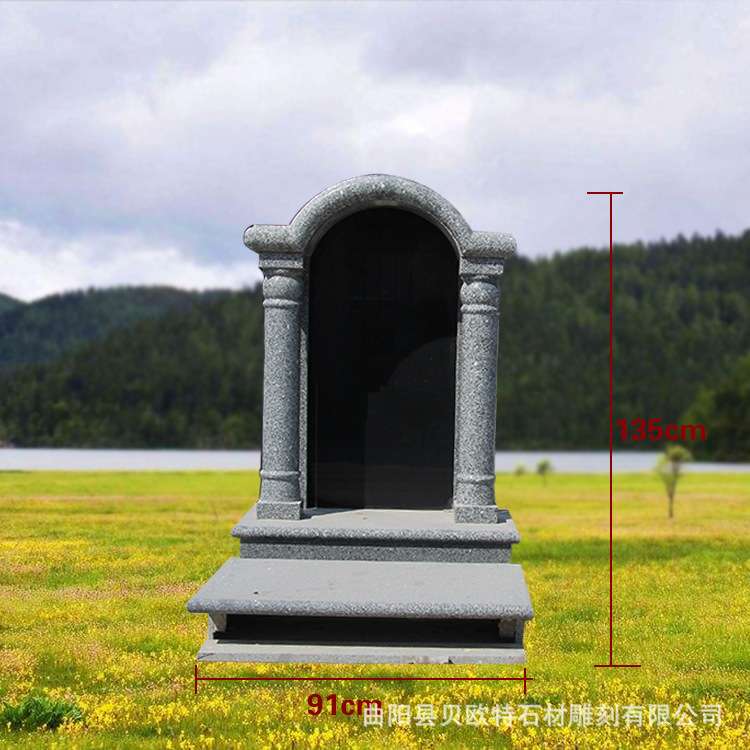 墓碑定农村土葬刻字家用石碑陵园家族墓大理石石雕墓碑