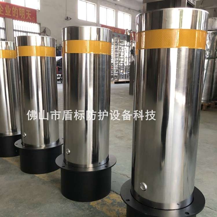 学校大门防撞路障 小区地下车库智能车牌识别液压桩 半自动升降柱