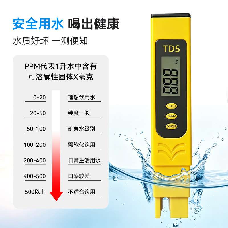 私模套装组合ph笔tds笔跨境热销家用水质酸碱度检测笔ppm笔