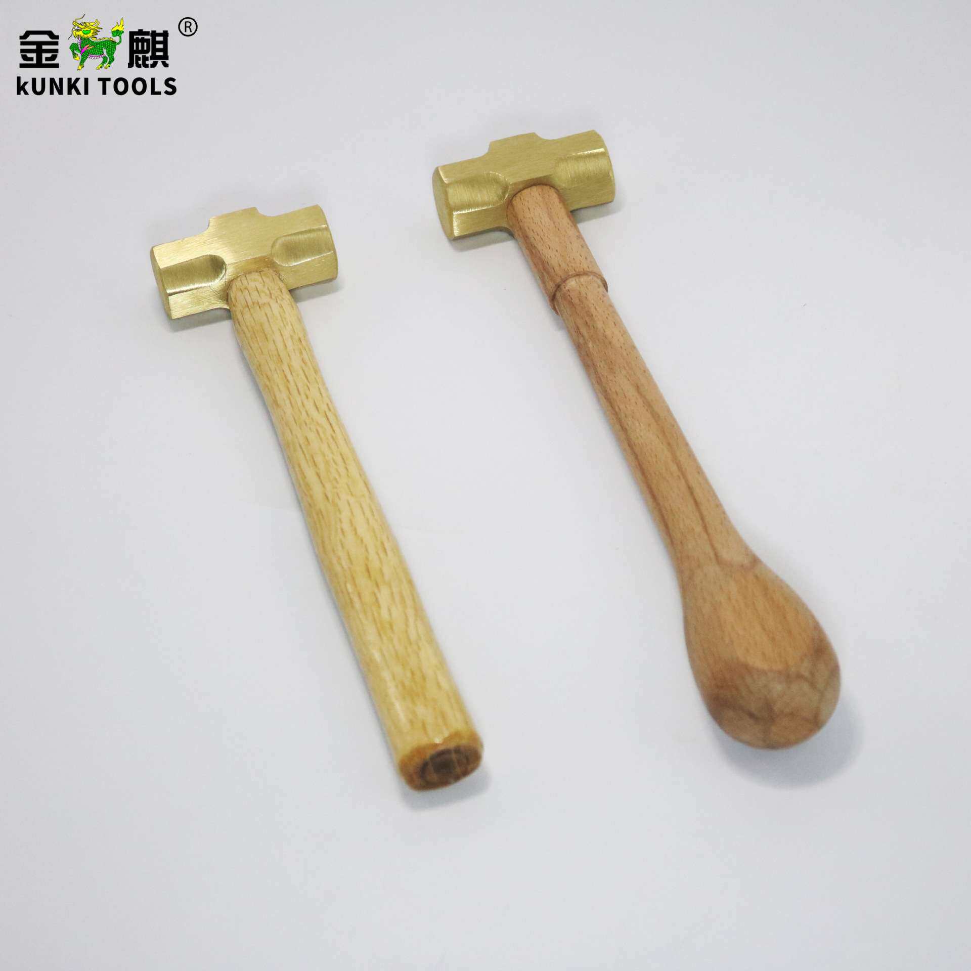 大头木柄迷你铜锤打金锤抛光手工锤木柄锤打金工具跨境多功能锤子