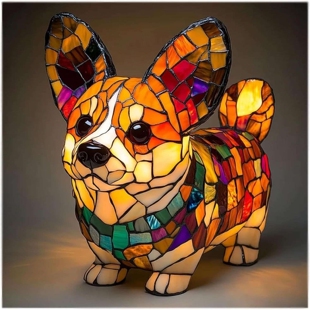 跨境Cat Lamp-Dachshund Lamp-Bigfoot Lamp树脂雕像LED灯摆件