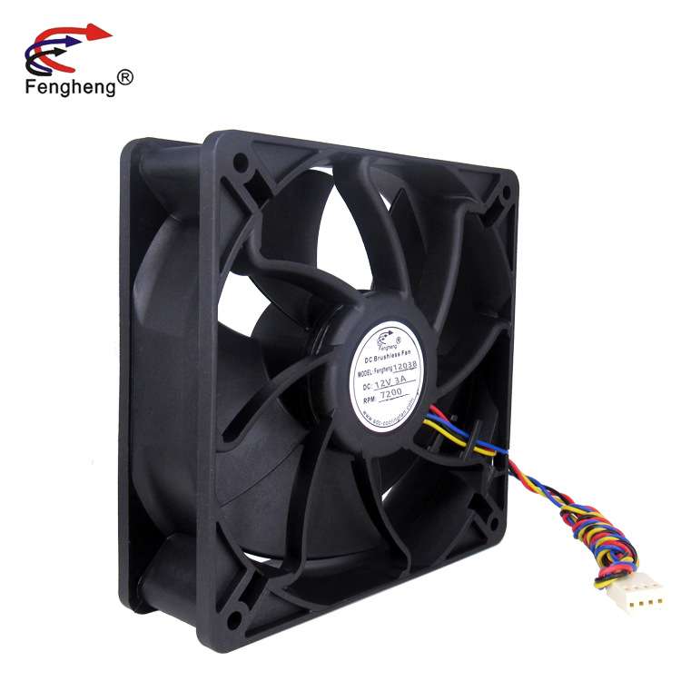 DC 12V 3A 4线 PWM调速功能 7200转热金属检测器风扇120*120*38mm