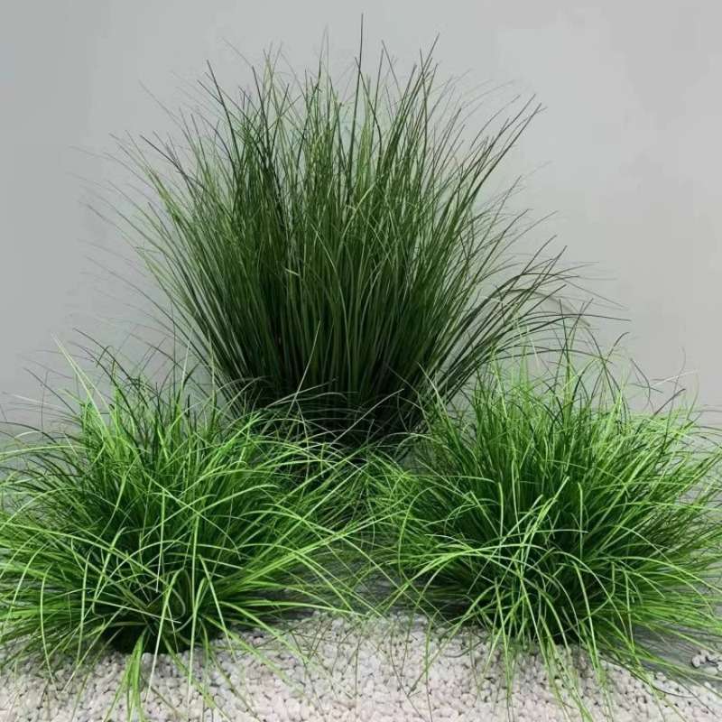 仿真绿植草垛草丛室内植物景观造景搭配落地盆栽小草弯草蒲草堆