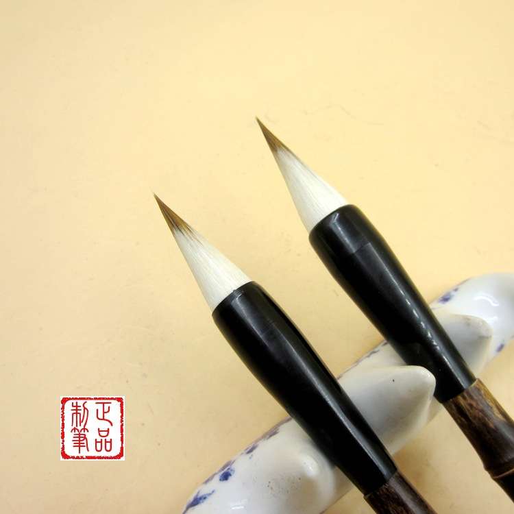 北尾狼兼毫毛笔 厂家直供 狼毫 羊狼毫 书写书画 毛笔