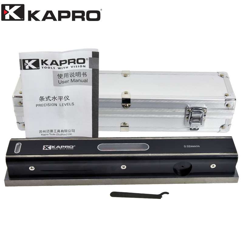 KAPRO条式水平仪394机械钳工水平尺高精度机床带200mm