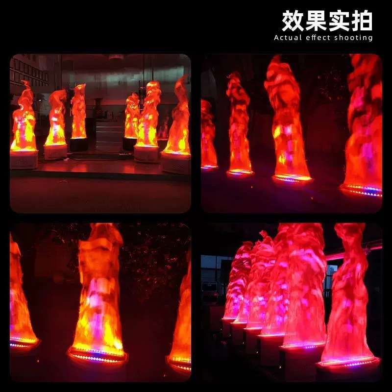篝火灯仿真LED火焰灯万圣节户外篝火晚会鬼屋喷火机火盆假火苗灯