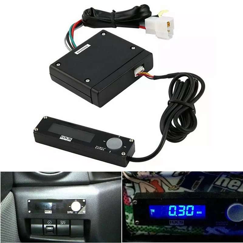 跨境热销汽车通用HKS延时器涡轮熄火延时器Turbo TIMER 红蓝白光