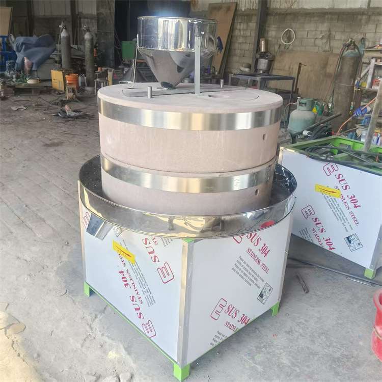 电动五谷杂粮石磨机小麦糊子豆子豆腐磨浆机粮食研磨加工设备