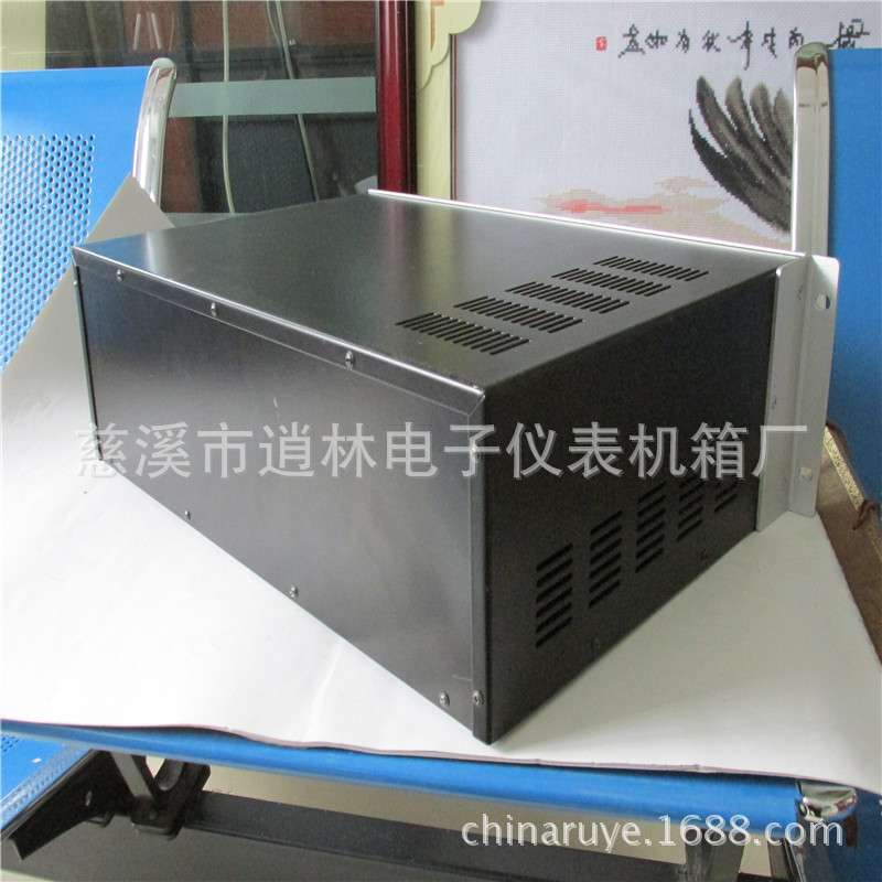 U型19英寸豪华机箱/3U带把手金属仪表外壳133*482.6*300