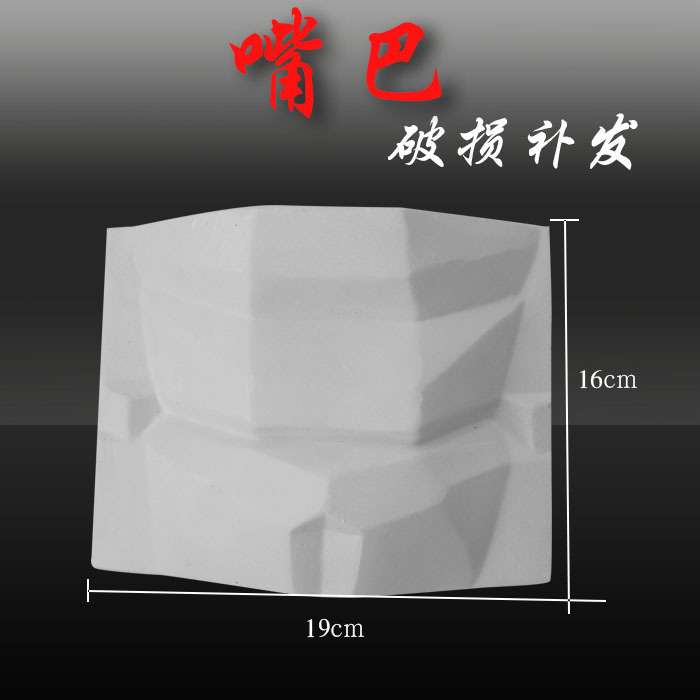 绘岳美术石膏人物头像基础造型五官切面石膏像素描器材眼耳嘴鼻