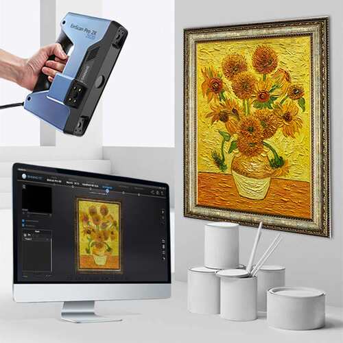 先临三维手持式3D扫描仪EinScan2X2020高精度简易操作快速扫描仪