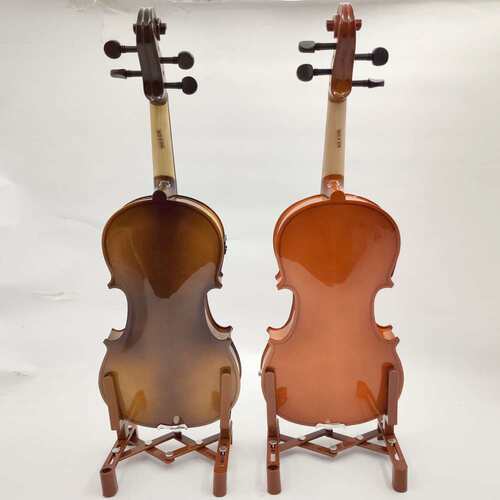 电声小提琴EQ实木亮光初学者演奏电声小提琴乐器4/4小提琴violin