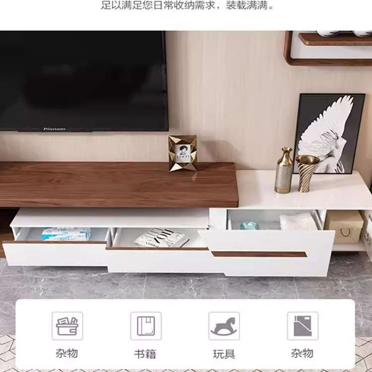 创意多功能智能升降茶几电视柜组合套装功夫台桌小户型带泡茶茶台