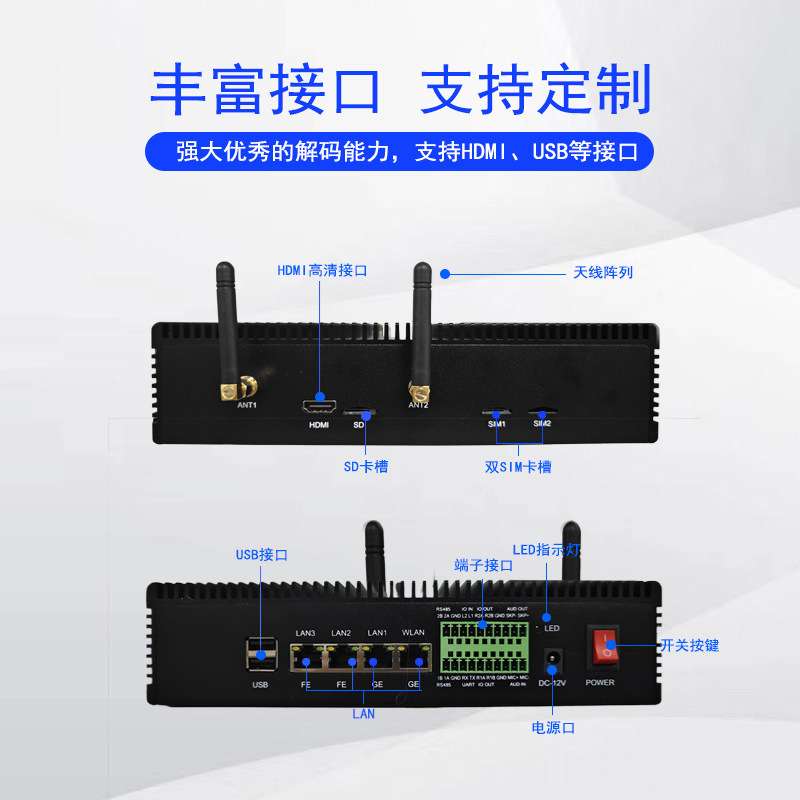 AI边缘计算服务器盒子AI行为分析人工智能管理人脸识别智慧校园智