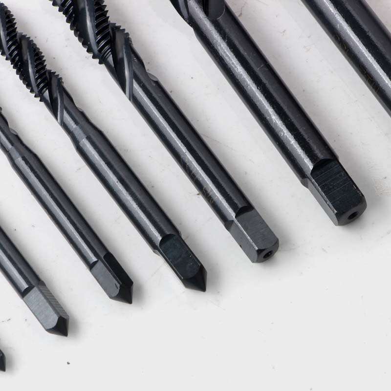 7件套螺旋槽丝锥套装M3-M12攻丝7pc排屑螺纹工具套装粗牙丝锥扳手