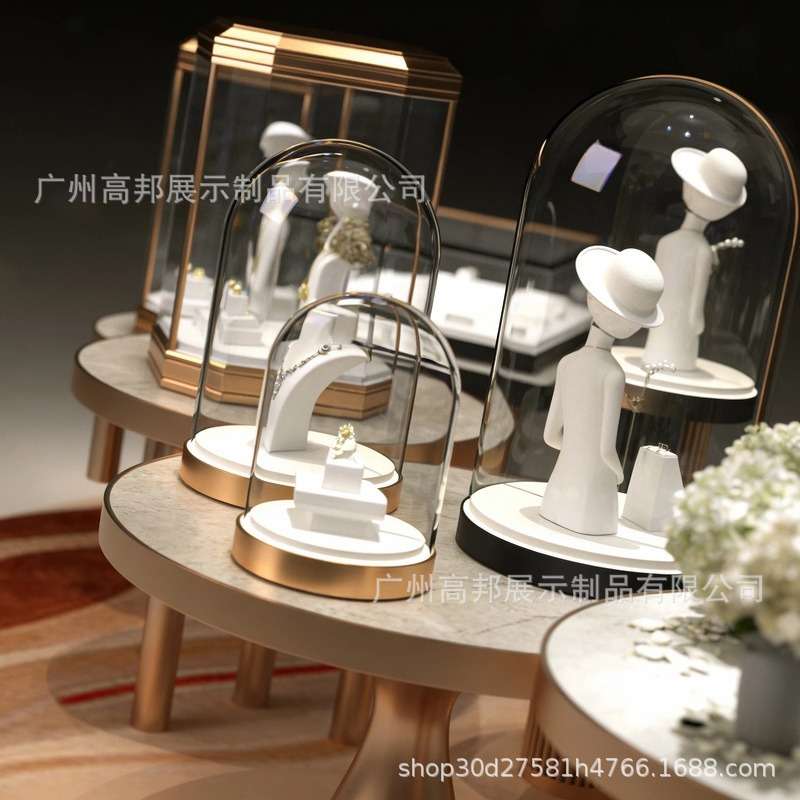 珠宝展示道具展示柜玻璃展示道具首饰展示台超白玻璃展示道具工厂