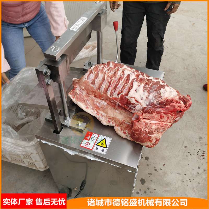 家用电220V冻骨切割机 小型猪排锯骨机 牛腿骨切骨机