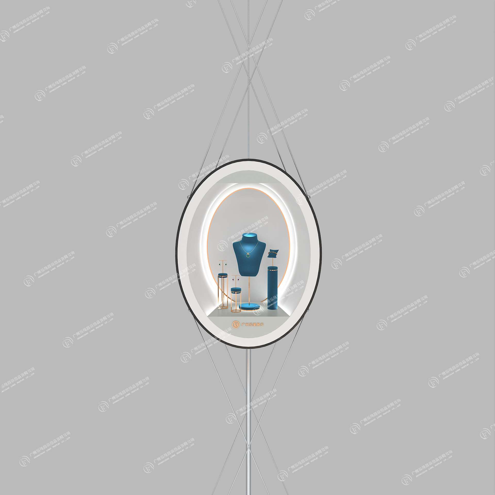 珠宝展示柜高级珠宝展柜首饰不锈钢柜台饰品柜陈列靠墙