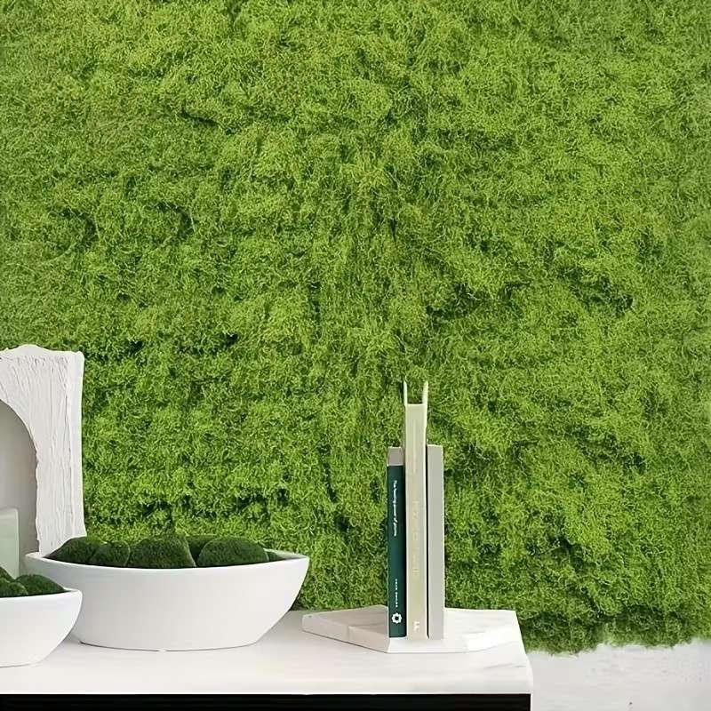 仿真苔藓草皮植物墙配材人造植毛草坪地毯盆景装饰绿色假青苔植物
