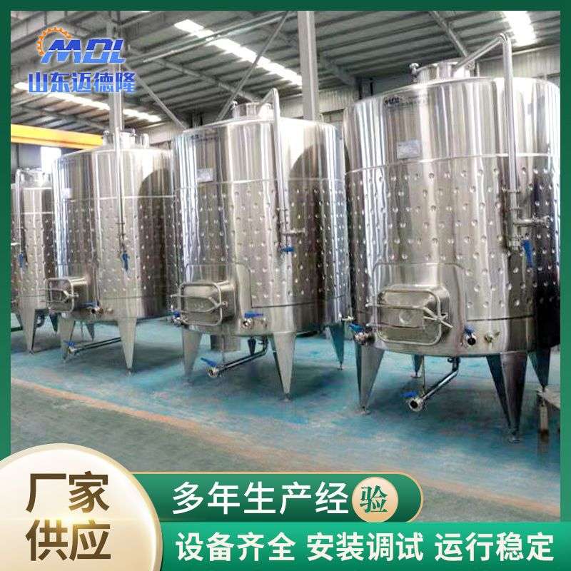 果酒发酵罐低温冷冻罐树莓桑葚可控温发酵罐酿酒设备果酒发酵设备