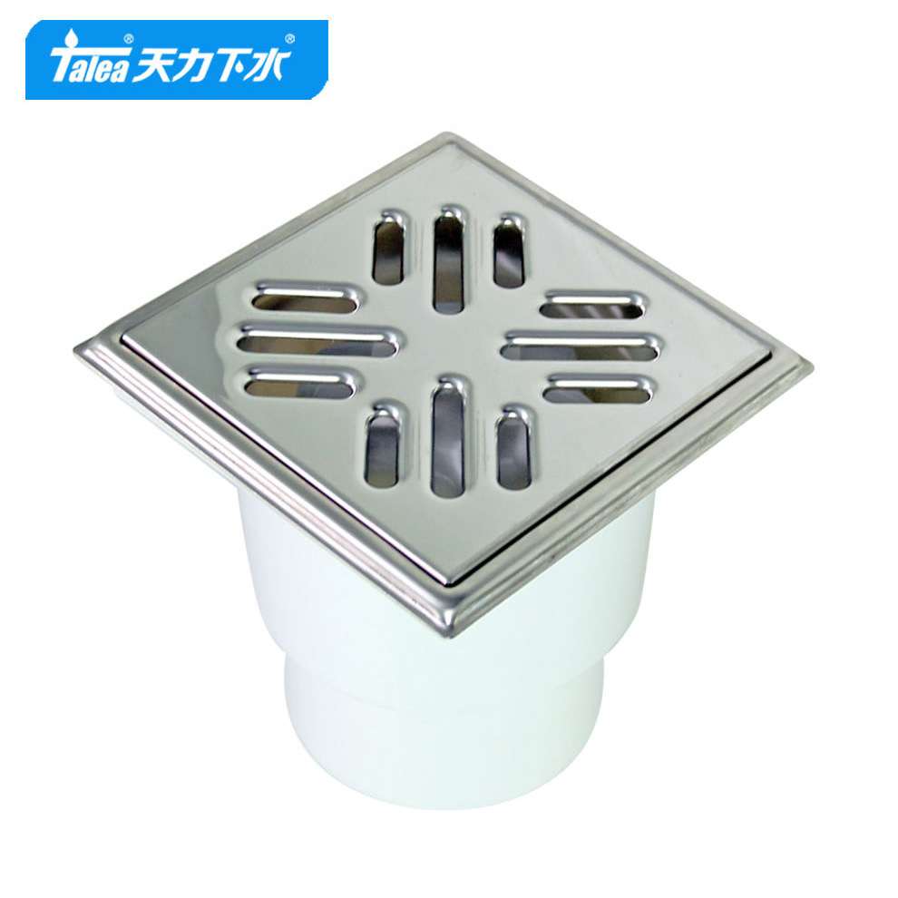 天力161mm加大口径工程地漏别墅底层8寸加厚不锈钢直排地漏D0005