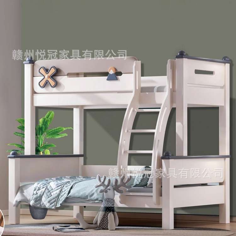 实木上下双层床小户型架子上下铺双人子母床两层木质床高低儿童床