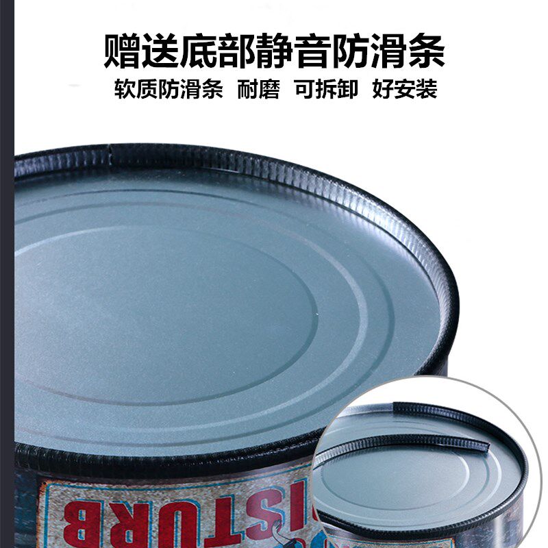 油漆桶凳子美式工业风餐厅凳创意收纳铁桶凳储物凳复古铁皮圆桶凳