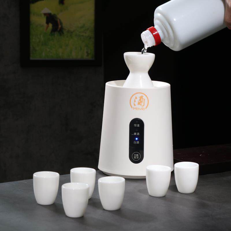 中式家用温酒器花雕黄酒白酒恒温电加热酒器老式复古中国风烫酒壶