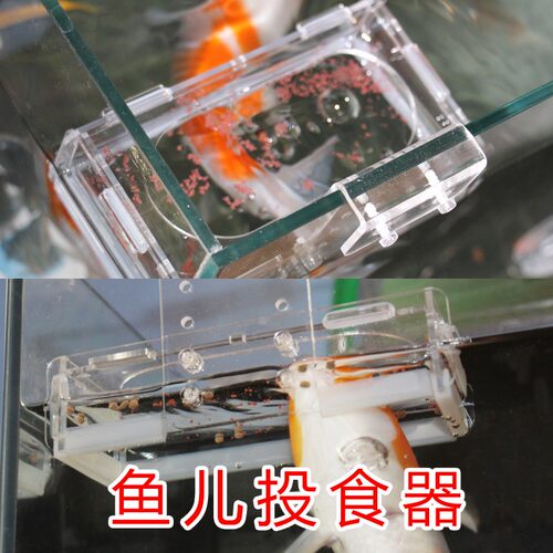 鱼缸亚克力鱼粮喂食圈防鱼食飘散喂食器投食圈投食器大型鱼投食圈