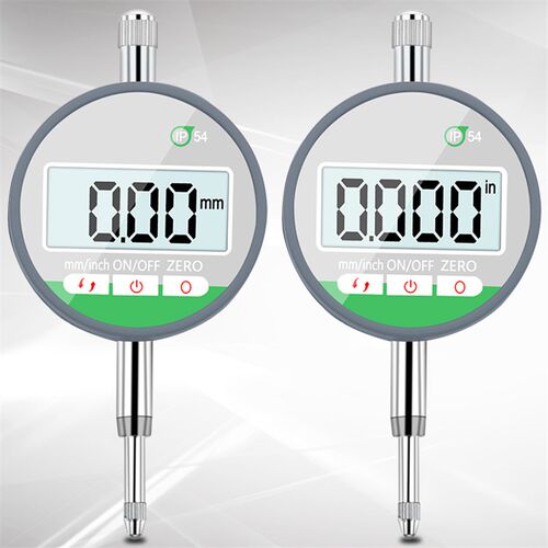 安恒0-10/25.4数显防油百分千分表高精度0.001行程测量数字指示表