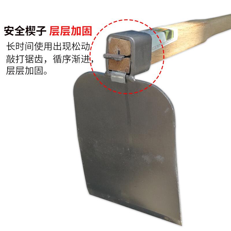 农用种菜长柄宽窄锄头开垦翻土挖地两用锄除草四齿耙园艺工具家用