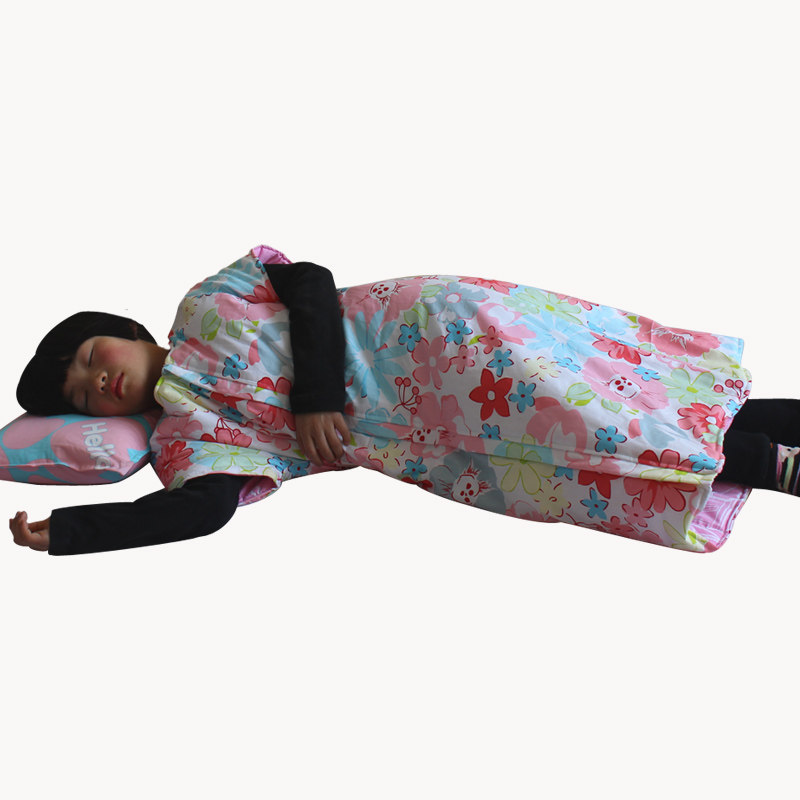 儿童背心睡袋薄款恐龙男童女童短袖露手露脚秋冬睡袍空调防踢被房